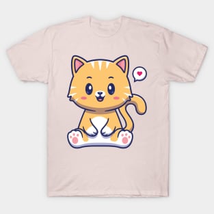 Feline Love: Sweet Charm in Every Purr T-Shirt